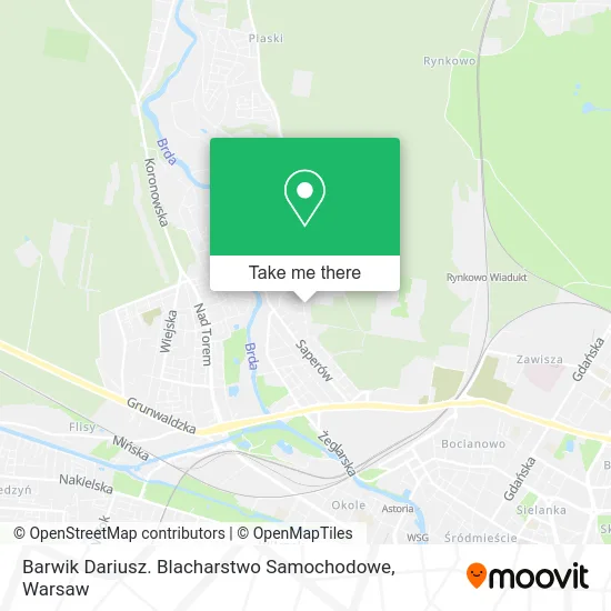Карта Barwik Dariusz. Blacharstwo Samochodowe