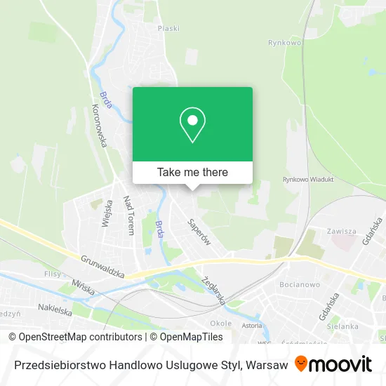 Карта Przedsiebiorstwo Handlowo Uslugowe Styl