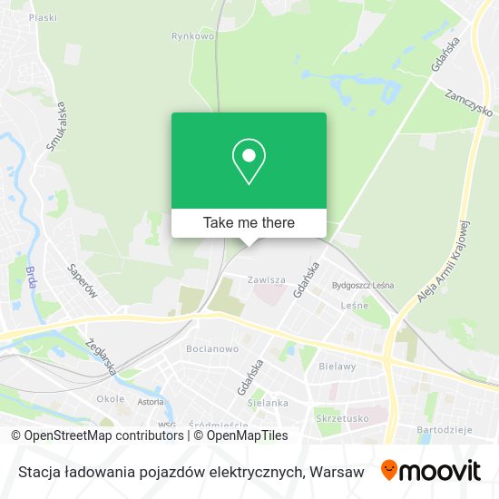 Stacja ładowania pojazdów elektrycznych map