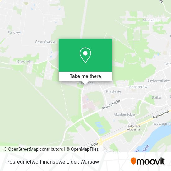 Posrednictwo Finansowe Lider map