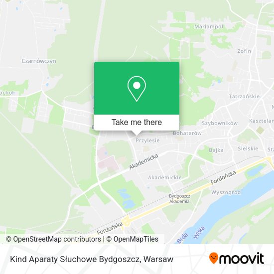 Kind Aparaty Słuchowe Bydgoszcz map