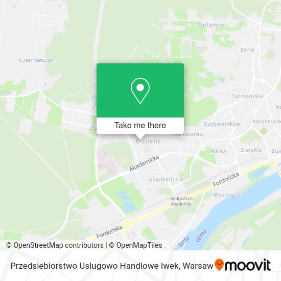 Przedsiebiorstwo Uslugowo Handlowe Iwek map