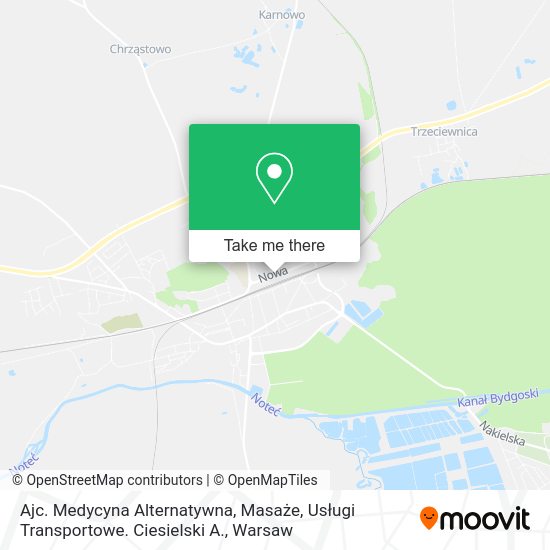 Ajc. Medycyna Alternatywna, Masaże, Usługi Transportowe. Ciesielski A. map