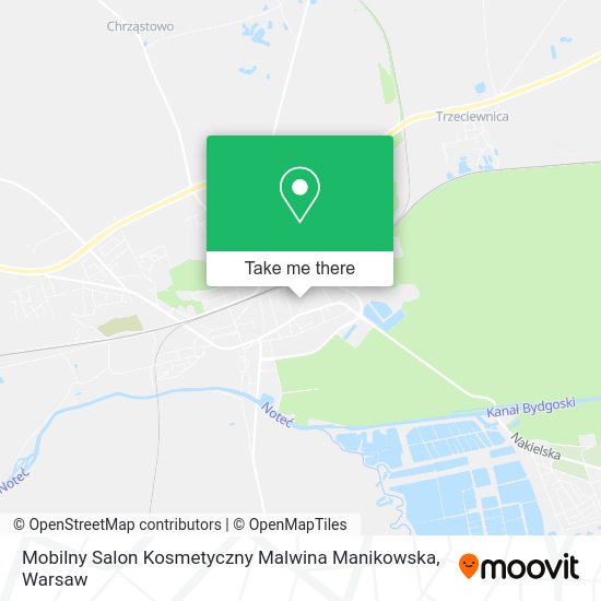 Mobilny Salon Kosmetyczny Malwina Manikowska map