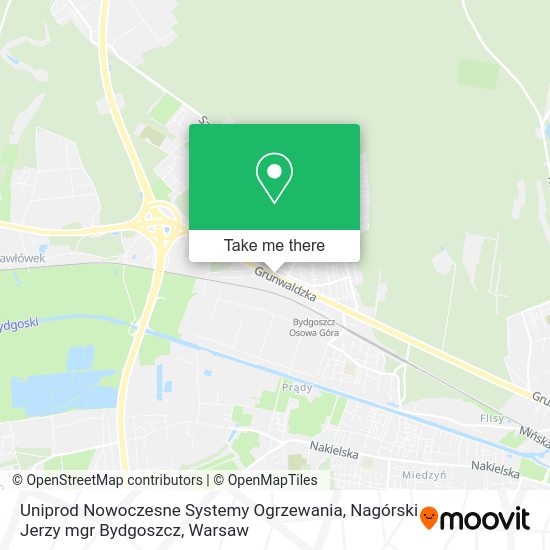 Uniprod Nowoczesne Systemy Ogrzewania, Nagórski Jerzy mgr Bydgoszcz map