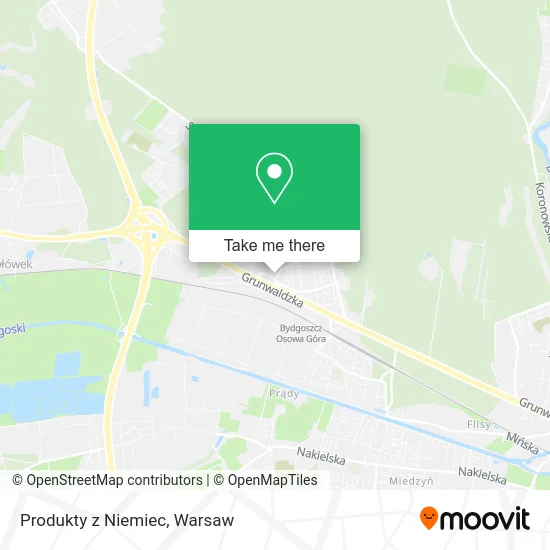 Карта Produkty z Niemiec