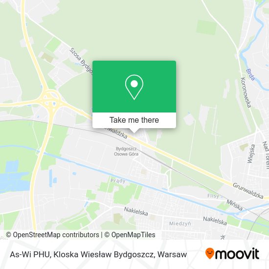 As-Wi PHU, Kloska Wiesław Bydgoszcz map