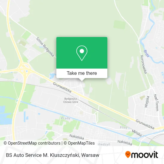 Карта BS Auto Service M. Kluszczyński