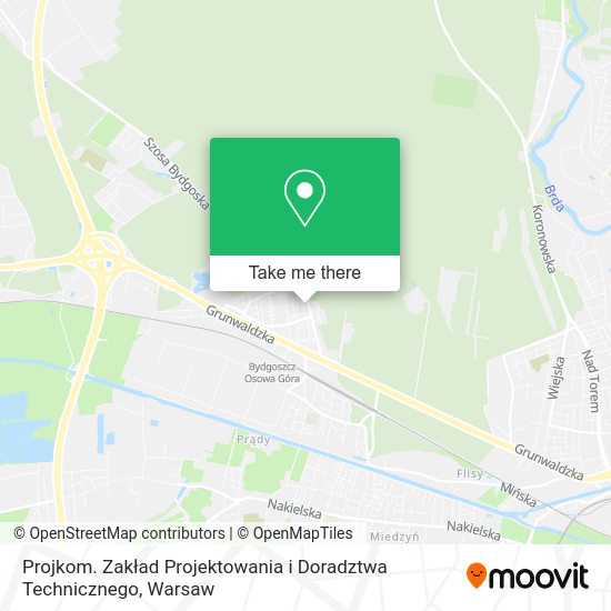 Projkom. Zakład Projektowania i Doradztwa Technicznego map