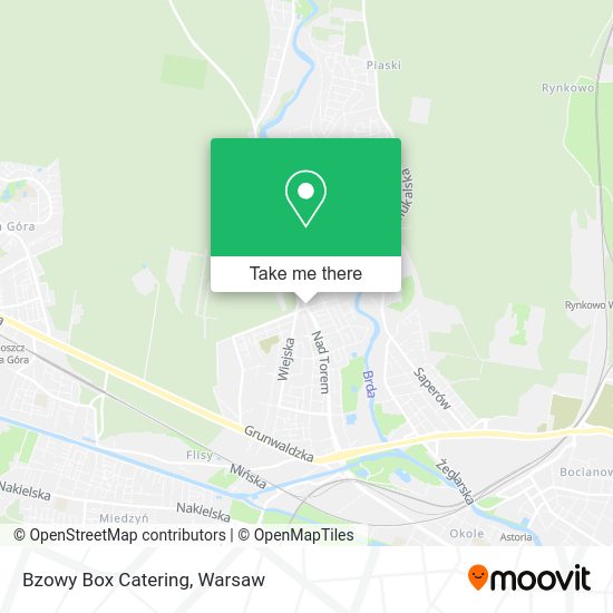 Bzowy Box Catering map