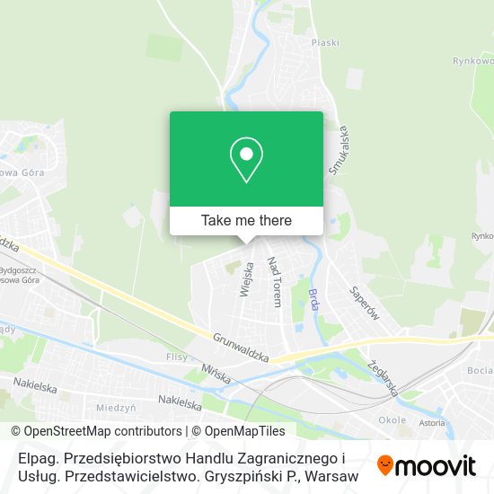 Elpag. Przedsiębiorstwo Handlu Zagranicznego i Usług. Przedstawicielstwo. Gryszpiński P. map