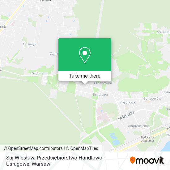 Saj Wiesław. Przedsiębiorstwo Handlowo - Usługowe map