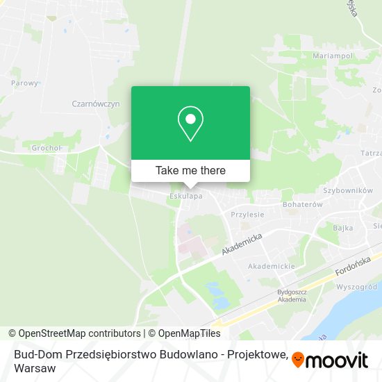 Bud-Dom Przedsiębiorstwo Budowlano - Projektowe map