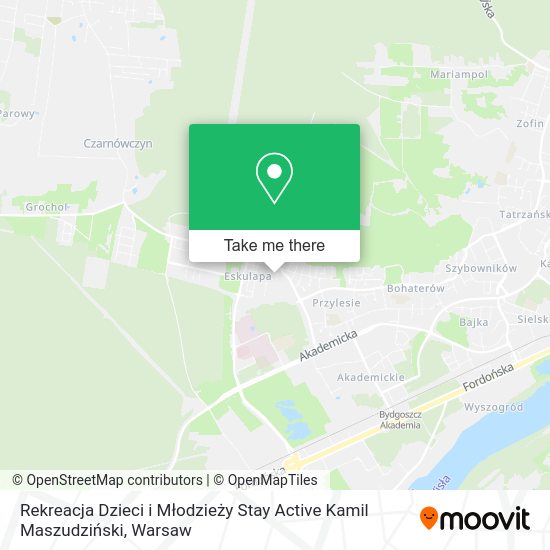 Rekreacja Dzieci i Młodzieży Stay Active Kamil Maszudziński map