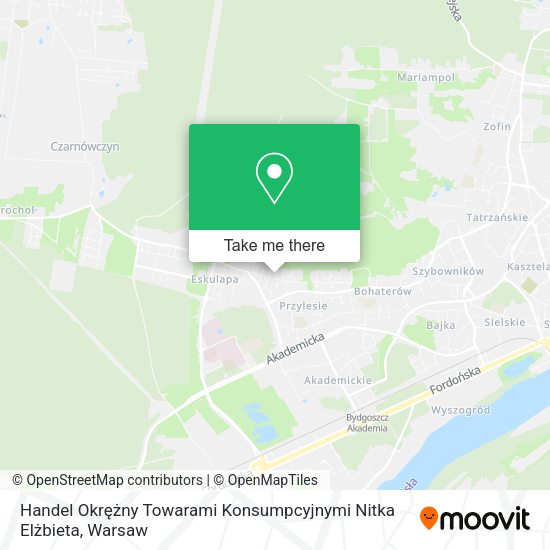 Handel Okrężny Towarami Konsumpcyjnymi Nitka Elżbieta map