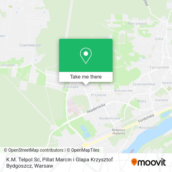 K.M. Telpol Sc, Pillat Marcin i Glapa Krzysztof Bydgoszcz map