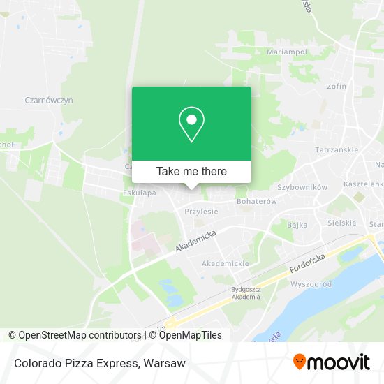 Colorado Pizza Express map