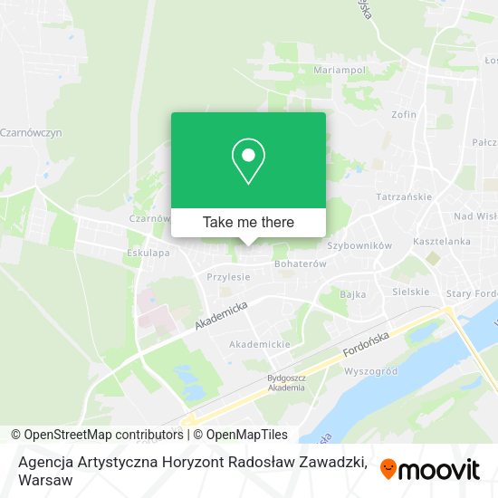 Agencja Artystyczna Horyzont Radosław Zawadzki map