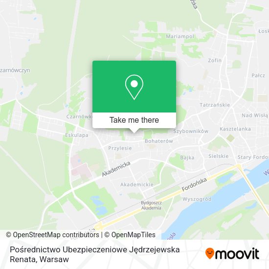 Pośrednictwo Ubezpieczeniowe Jędrzejewska Renata map