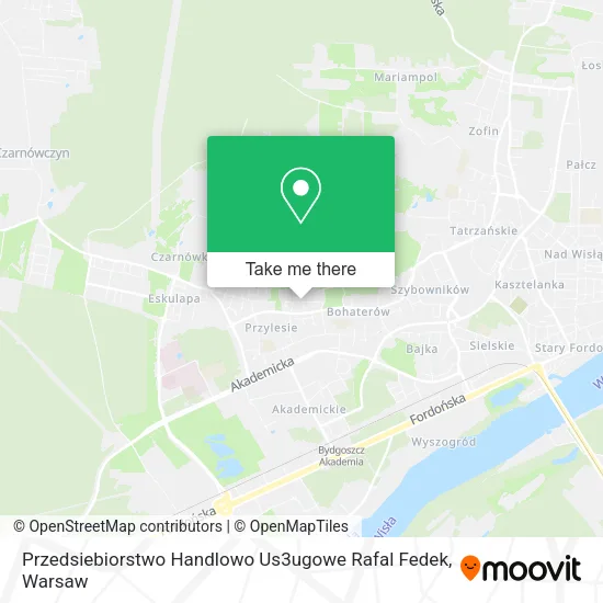 Карта Przedsiebiorstwo Handlowo Us3ugowe Rafal Fedek