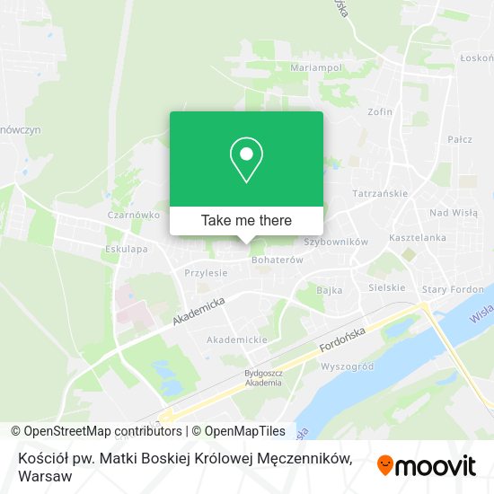 Kościół pw. Matki Boskiej Królowej Męczenników map