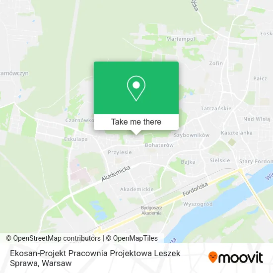 Карта Ekosan-Projekt Pracownia Projektowa Leszek Sprawa