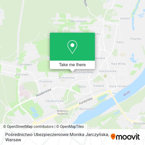 Pośrednictwo Ubezpieczeniowe Monika Jarczyńska map