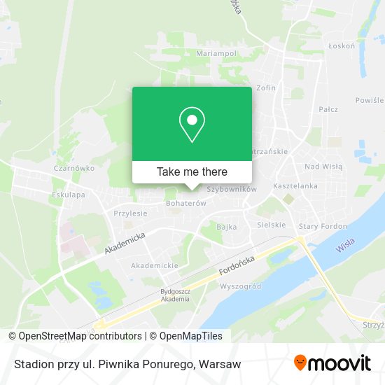 Stadion przy ul. Piwnika Ponurego map