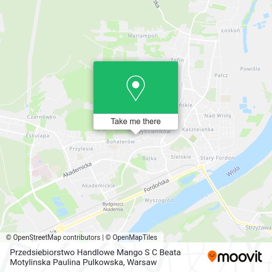 Przedsiebiorstwo Handlowe Mango S C Beata Motylinska Paulina Pulkowska map