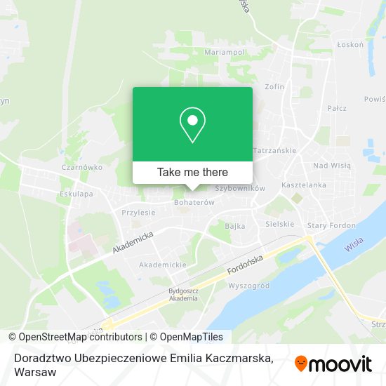 Карта Doradztwo Ubezpieczeniowe Emilia Kaczmarska