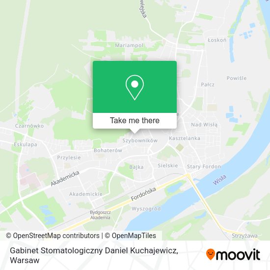 Gabinet Stomatologiczny Daniel Kuchajewicz map