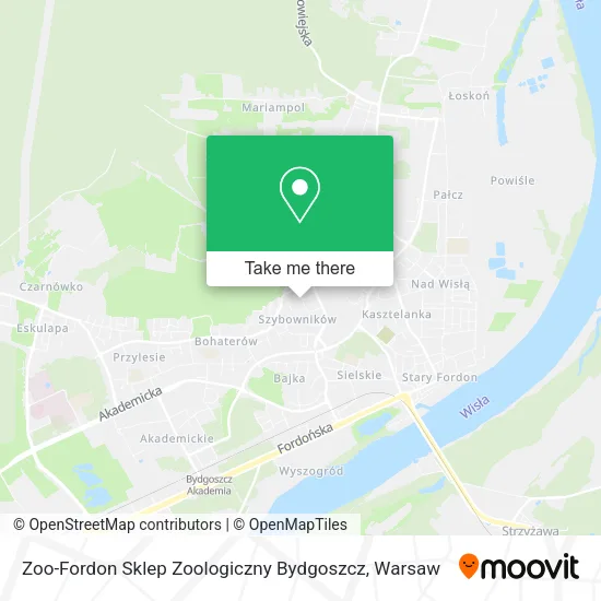 Zoo-Fordon Sklep Zoologiczny Bydgoszcz map