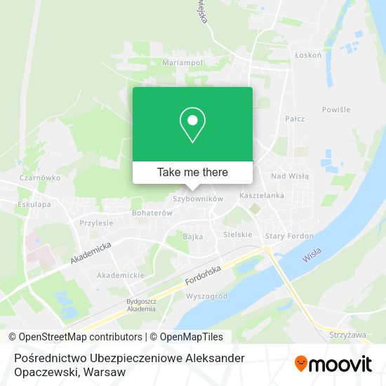 Pośrednictwo Ubezpieczeniowe Aleksander Opaczewski map