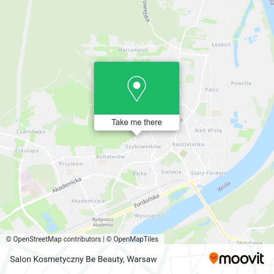 Salon Kosmetyczny Be Beauty map