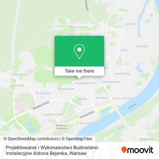 Projektowanie i Wykonawstwo Budowlano-Instalacyjne Aldona Bejenka map