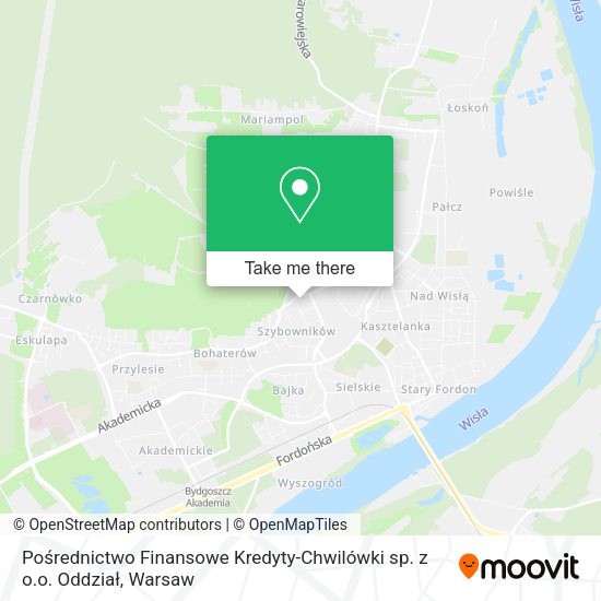 Pośrednictwo Finansowe Kredyty-Chwilówki sp. z o.o. Oddział map