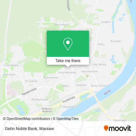 Getin Noble Bank map