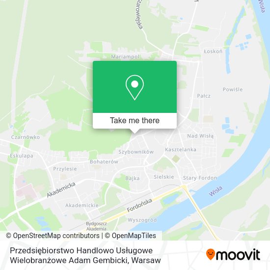 Przedsiębiorstwo Handlowo Usługowe Wielobranżowe Adam Gembicki map