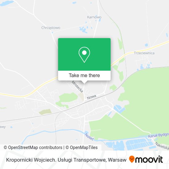 Kropornicki Wojciech. Usługi Transportowe map