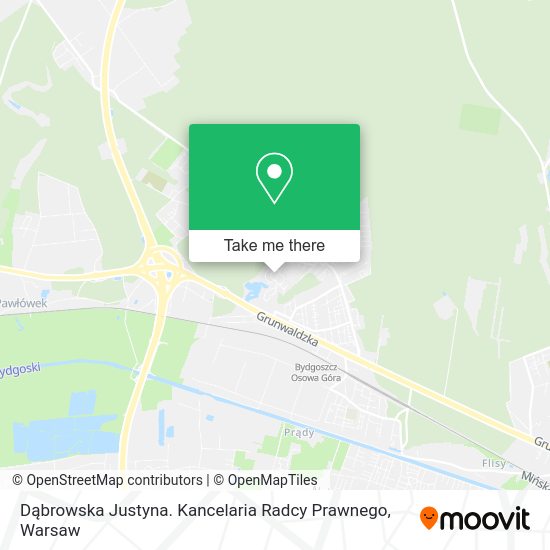 Dąbrowska Justyna. Kancelaria Radcy Prawnego map