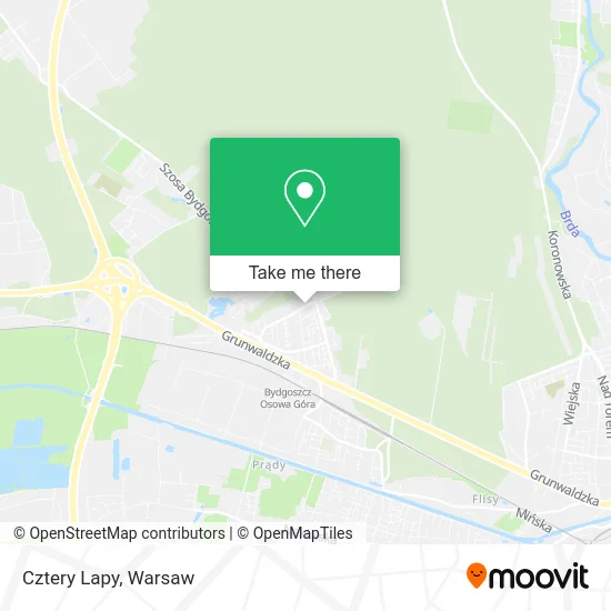 Карта Cztery Lapy