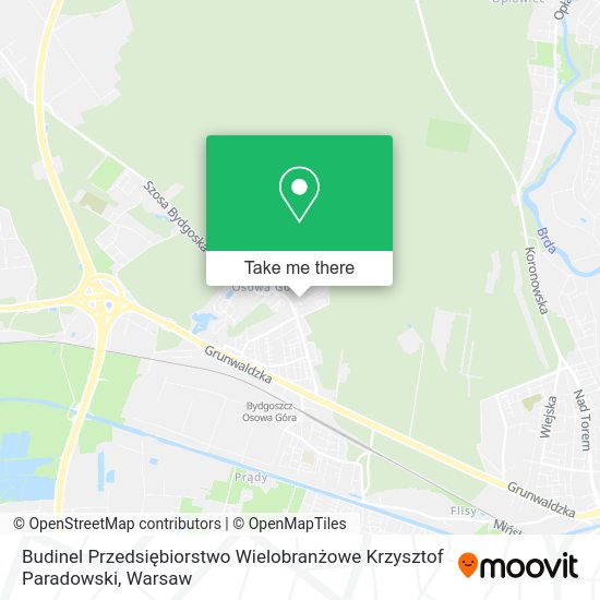 Budinel Przedsiębiorstwo Wielobranżowe Krzysztof Paradowski map