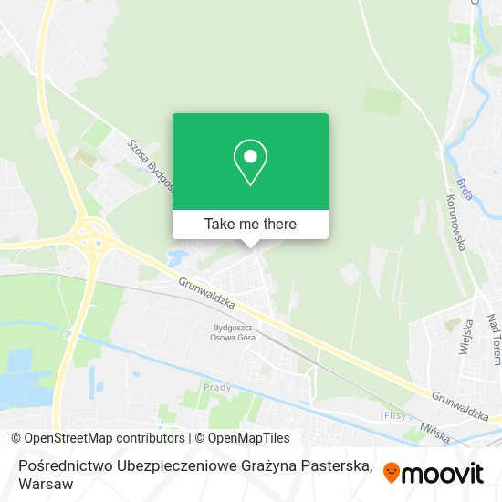 Pośrednictwo Ubezpieczeniowe Grażyna Pasterska map