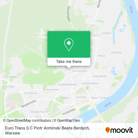 Карта Euro Trans S C Piotr Arminski Beata Berdych