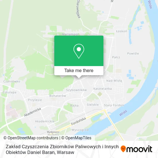 Карта Zakład Czyszczenia Zbiorników Paliwowych i Innych Obiektów Daniel Baran