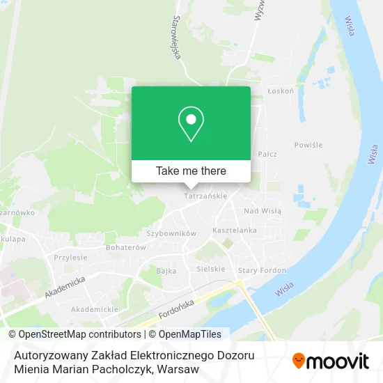 Карта Autoryzowany Zakład Elektronicznego Dozoru Mienia Marian Pacholczyk