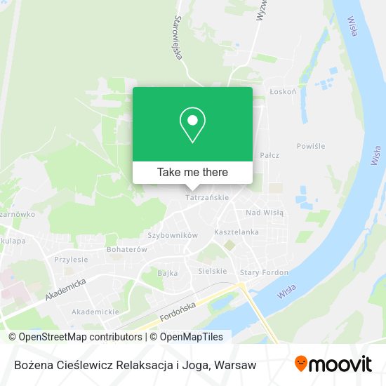 Bożena Cieślewicz Relaksacja i Joga map