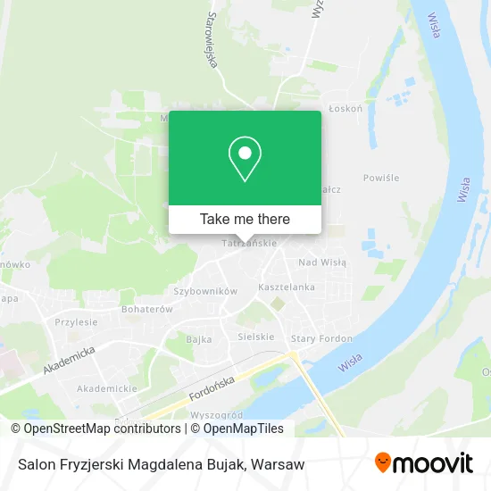 Карта Salon Fryzjerski Magdalena Bujak