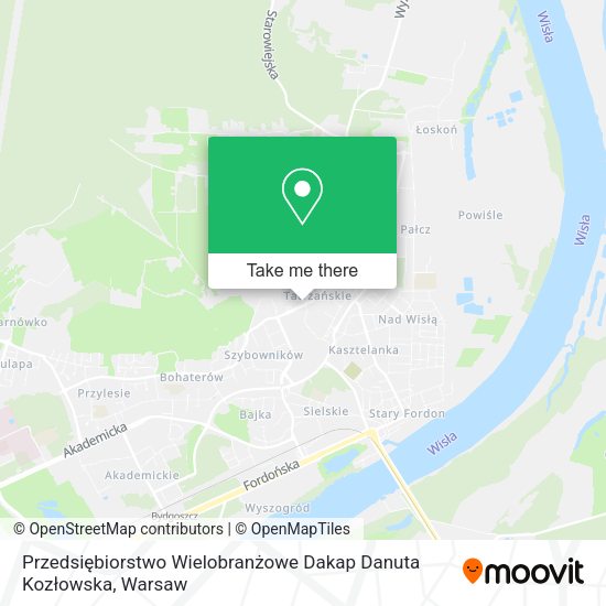 Przedsiębiorstwo Wielobranżowe Dakap Danuta Kozłowska map