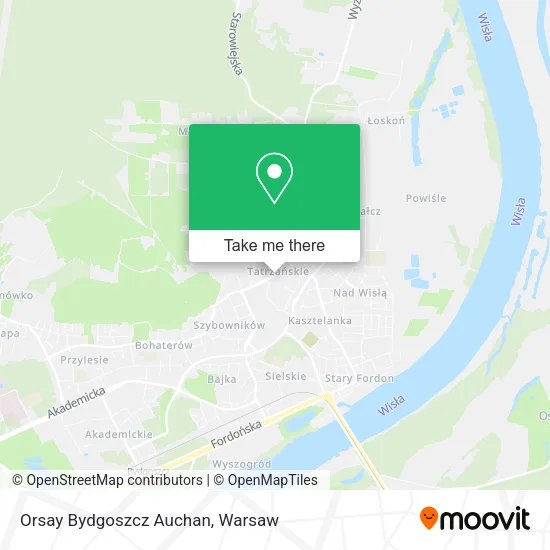 Карта Orsay Bydgoszcz Auchan